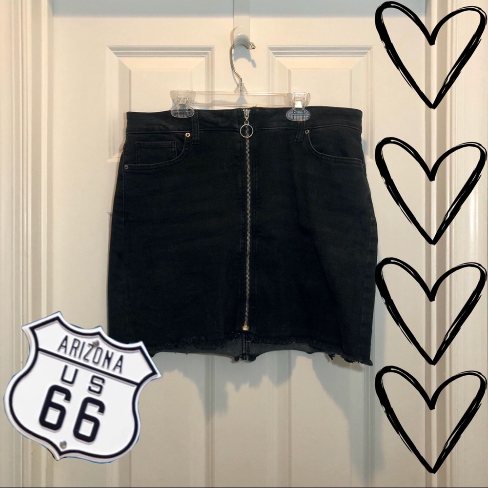 Arizona Jeans Black Denim Skirt